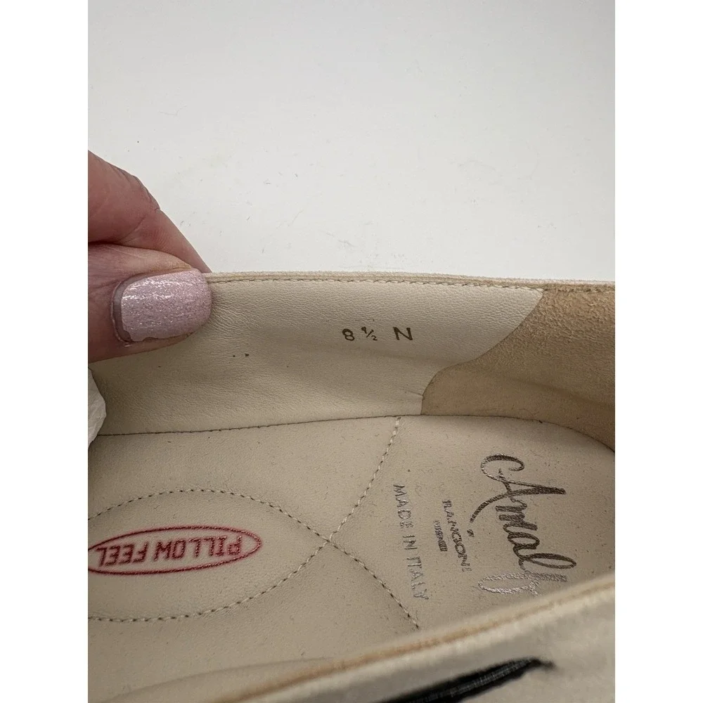Amalfi‎ By Rangoni  Beige Suede Loafers, 8.5